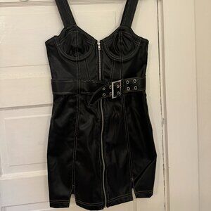 NWT Urban Outfitters Leather Mini Dress